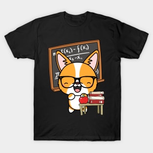 Funny Corgi is teaching T-Shirt